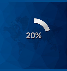 20 Percent Circle Chart Infographic Icon