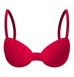 Red Sexy Bra Icon Cartoon Style