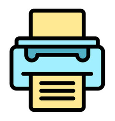 Home Printer Icon Flat