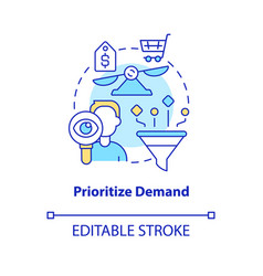 Prioritize Demand Concept Icon