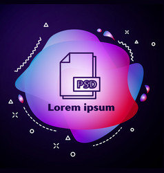 Purple Line Psd File Document Download Button