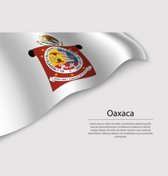 Wave Flag Of Oaxaca Is A Region Of Mexico