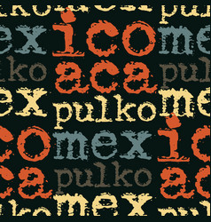 Acapulco Mexico Seamless Pattern