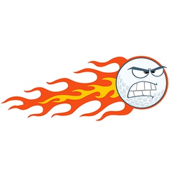 Angry Flaming Golf Ball