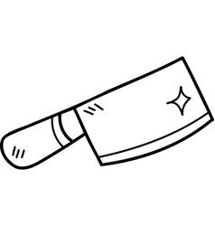 Hand Drawn Chopping Knife