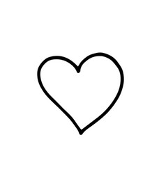 Heart White Background Black