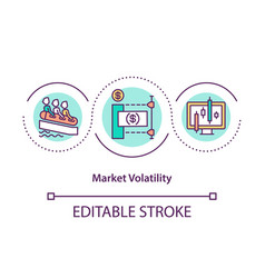 Market Volatility Concept Icon