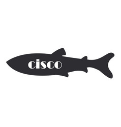 Coregonus Albula Vendance Cisco Fish Black