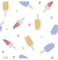 A Summer Pattern Of Ice Creams