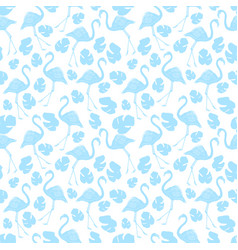 Light Blue Flamingo Pattern Background