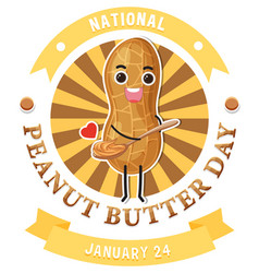 National Peanut Butter Day Banner Design