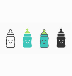 Baby Food Bottle Icons