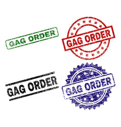 Grunge Textured Gag Order Seal Stamps