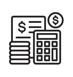 Budget Calculations Icon Image Suitable