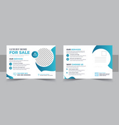 Corporate Real Estate Postcard Template Design