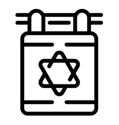 Street Israel Flag Icon Outline People