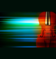 Abstract Green Blur Music Background With Violin