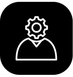 Management Project Development Icon With Black