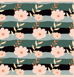 Simple Stylized Flower Seamless Pattern