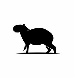 Capybara Silhouette Logo