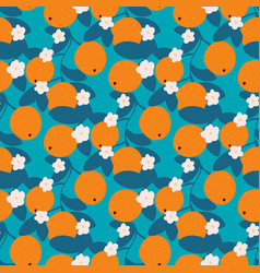 Exotic Tropical Seamless Pattern With Oranges