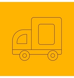 Medium Truck Line Icon