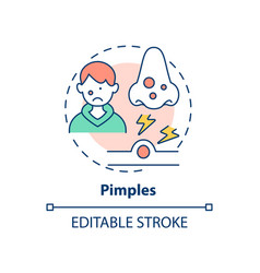 Pimples Concept Icon