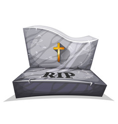 Christian Marble Tombstone With Rip