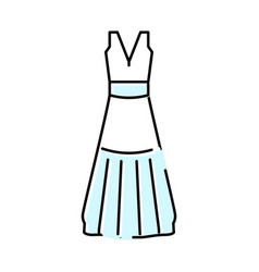 Column Wedding Dress Color Icon