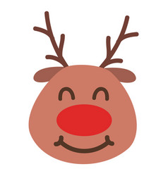 Grin Reindeer Face Emoticon 53