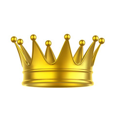 Golden crown Royalty Free Vector Image - VectorStock