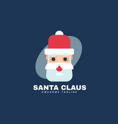 Logo Santa Claus Simple Mascot Style