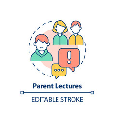 Parent Lectures Concept Icon