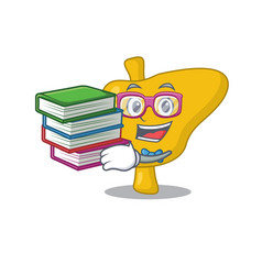 A Diligent Student In Liver Mascot Design Concept