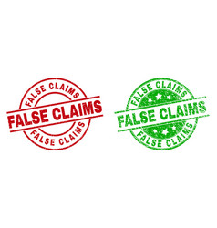 False Claims Round Badges With Corroded Style