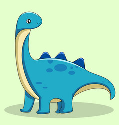 Cute Long Necked Dinosaur