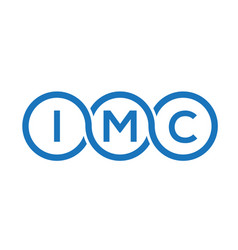 Imc Letter Logo Design On White Background