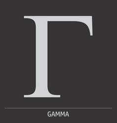 Gamma Greek Letter Icon