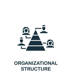 Organizational Structure Icon Monochrome Simple