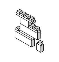 Construction Toys Isometric Icon