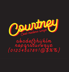 Courtney Cool Modern Script Font