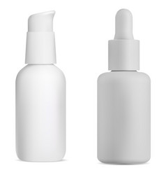 Airless Pump Bottle Cosmetic Serum Can White Tube