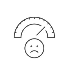 Bad Mood Line Outline Icon