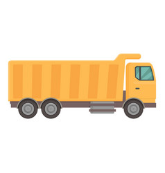 Container Truck Icon Cartoon Tipper Unload