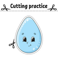 Cutting Practice Educational Activity Worksheet