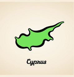 Cyprus - Outline Map