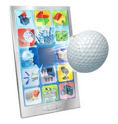 Golf Ball Flying Out Of Cell Phone