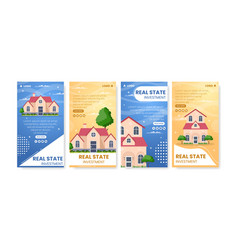 Real Estate Investment Stories Template Flat