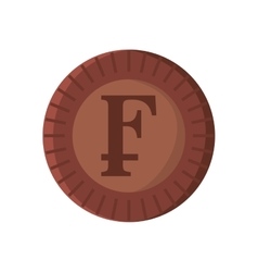 Franco Coin Isolated Icon