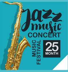 Poster For Jazz Music Festival And Live Music